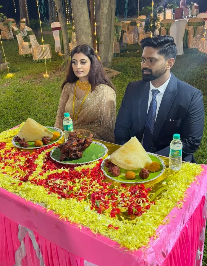 VIP Wedding Couple Catering Setup